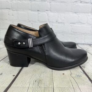 Soul Naturalizer Heel Bootie Women Size 9 Black Block Comfort Shoes